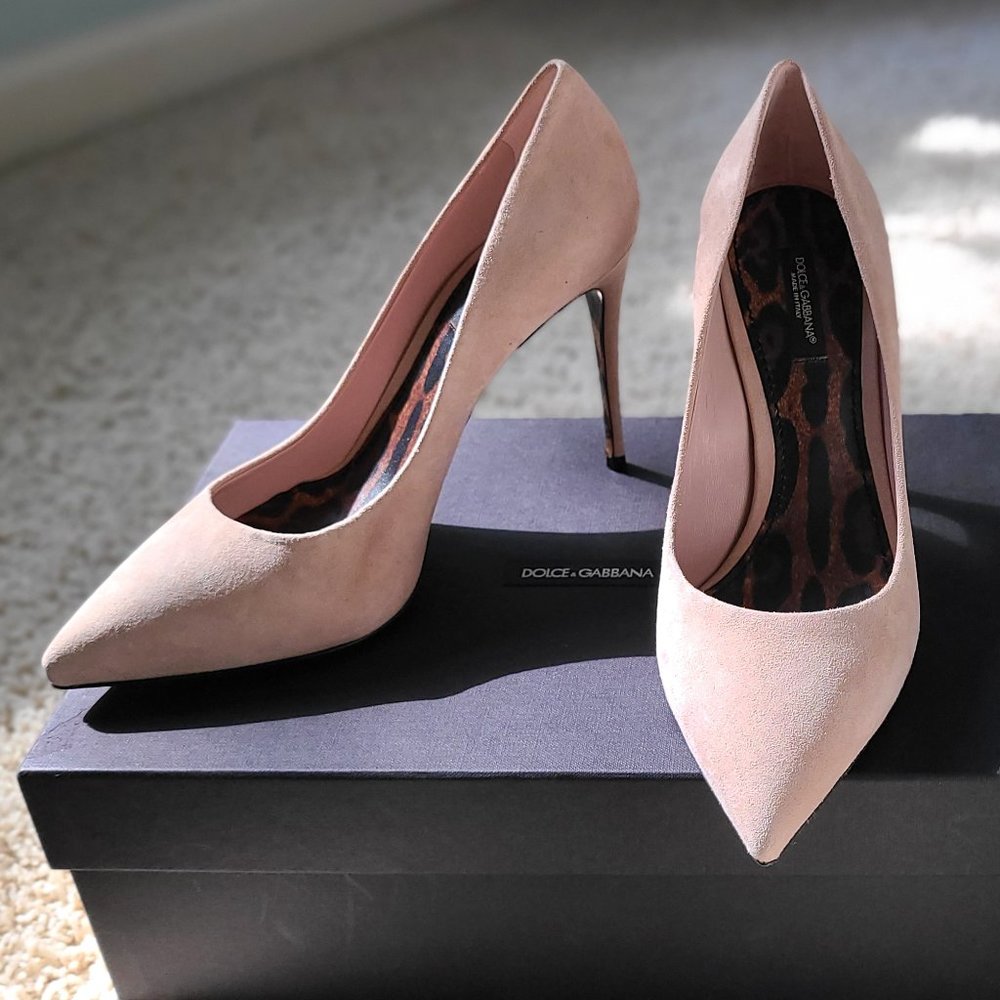 Dolce & Gabbana | Pink Suede Leather Pumps
